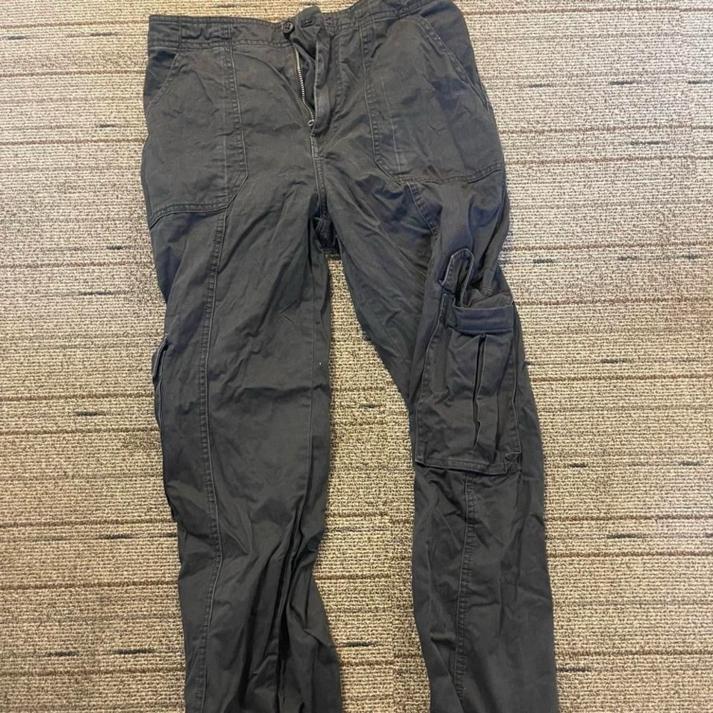 Abercrombie & Fitch Black Cargo Pants Relaxed Fit